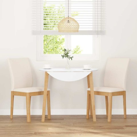 KRZESŁA DO JADALNI Z PODUSZKAMI 2 SZT. LITE DREWNO KAUCZUKOWE