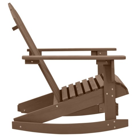 OGRODOWY FOTEL BUJANY DREWNIANY BRĄZOWY