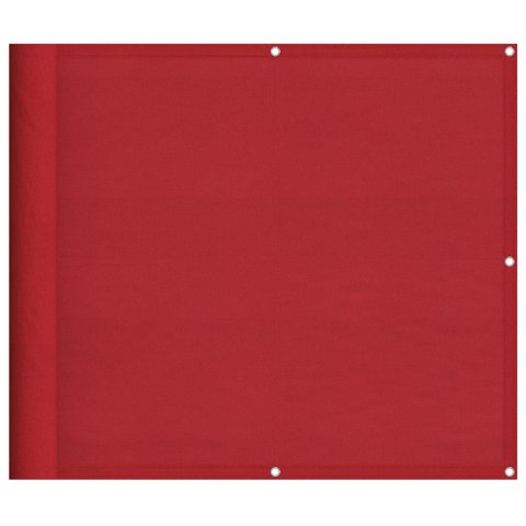 PARAWAN BALKONOWY CZERWONY 90X800CM 100% POLIESTER OXFORD