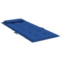 PODUSZKI NA KRZESŁA Z WYSOKIM OPARCIEM 4 SZT BŁĘKIT KRÓLEWSKI