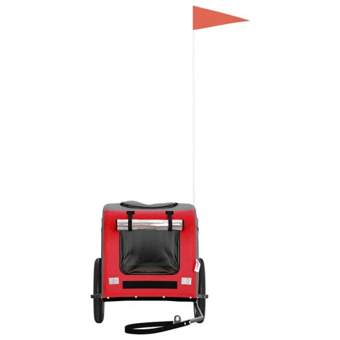 PRZYCZEPKA ROWEROWA DLA ZWIERZĄT TKANINA OXFORD I ŻELAZO