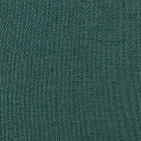 VidaXL Sofa 2-osobowa, ciemnozielona, 140 cm, tkaniną