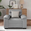 SOFA FOTEL CLOUD GREY 60CM TKANINA