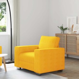 VidaXL Sofa Fotel Jasnożółty 60 cm Tkanina Corduroy