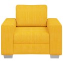 VidaXL Sofa Fotel Jasnożółty 60 cm Tkanina Corduroy