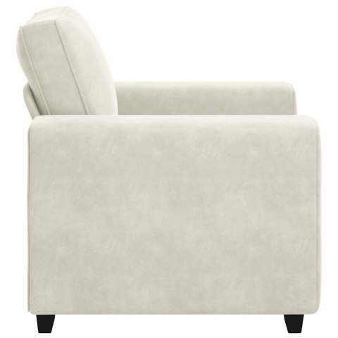 SOFA FOTEL KREMOWY 60CM AKSAMIT