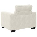 SOFA FOTEL KREMOWY 60CM AKSAMIT