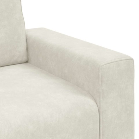 SOFA FOTEL KREMOWY 60CM AKSAMIT