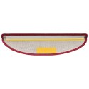 VidaXL Maty na schody 30 szt. Bordowo-czerwone 56x17x3 cm