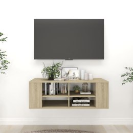 WISZĄCA SZAFKA POD TV DĄB SONOMA 102X35X35CM
