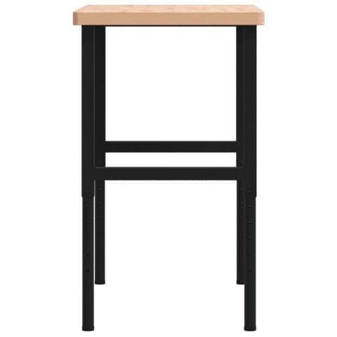 STOLIK ROBOCZY 100X60X(73-99,5)CM PROSTOKĄTNY DREWNO BUKOWE