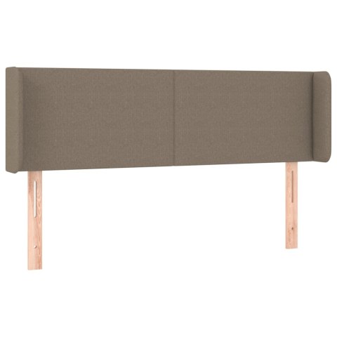 ZAGŁÓWEK DO ŁÓŻKA Z LED TAUPE 147X16X78/88CM TKANINA