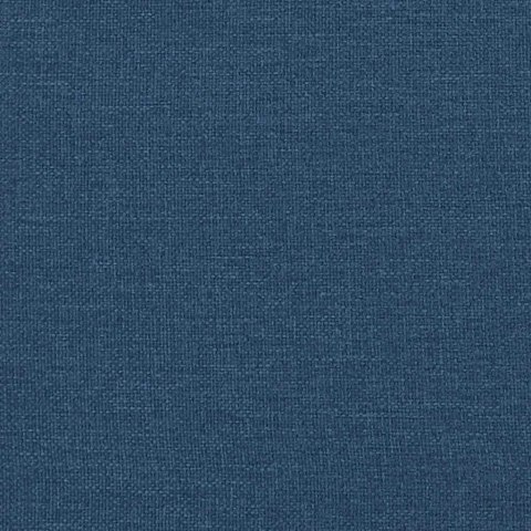 VidaXL Łóżko kontynentalne z materacem, niebieskie, tkanina 140x190 cm