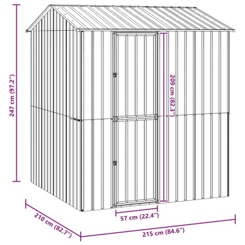 AWIARIA ANTHRACITE 210X215X247CM STAL