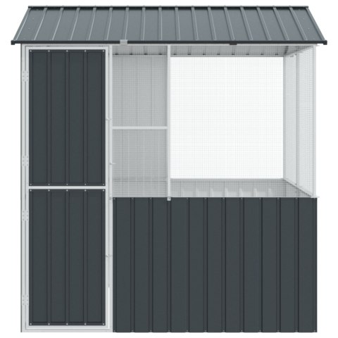 WOLIERA PTASZARNIA KLATKA DLA PTAKÓW 215X78X200CM STAL OCYNKOWANA