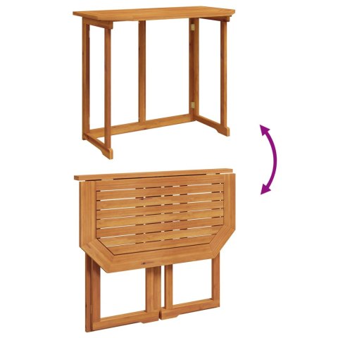 3-CZĘŚCIOWY ZESTAW BISTRO OGRODOWEGO Z PODUSZKAMI Z AKACJOWEGO DREWNA