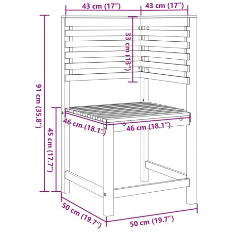 ZESTAW 5-CZĘŚCIOWY ŁAWEK OGRODOWYCH Z LITEGO DREWNA AKACJOWEGO