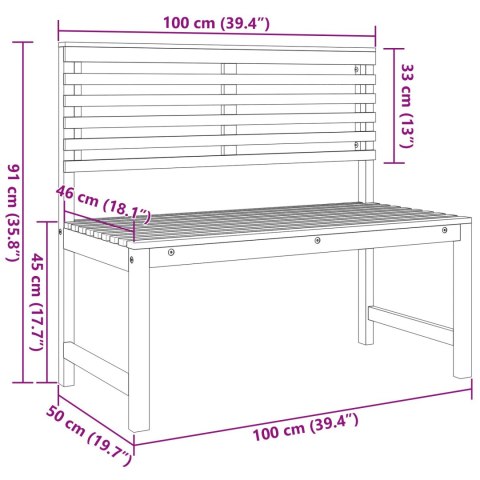 ZESTAW 5-CZĘŚCIOWY ŁAWEK OGRODOWYCH Z LITEGO DREWNA AKACJOWEGO