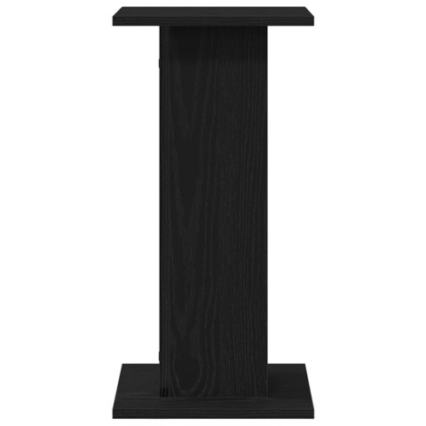 STOJAKI NA GŁOŚNIKI 2 SZT. CZARNY DĄB 30X30X60CM