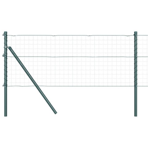 PALISADY 26 SZTUK ZIELONE Ø32MM 80CM STAL OCYNKOWANA