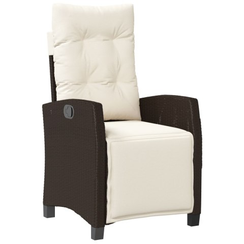 3-OSOBOWY ZESTAW JADALNY DO OGRODU BRĄZOWY Z POLIRATTANU