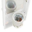CZARNA LAMPA ŚCIENNA ZE STALI NIERDZEWNEJ IP44