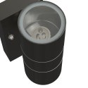 CZARNA LAMPA ŚCIENNA ŻYCIAXL STAL NIERDZEWNA IP44