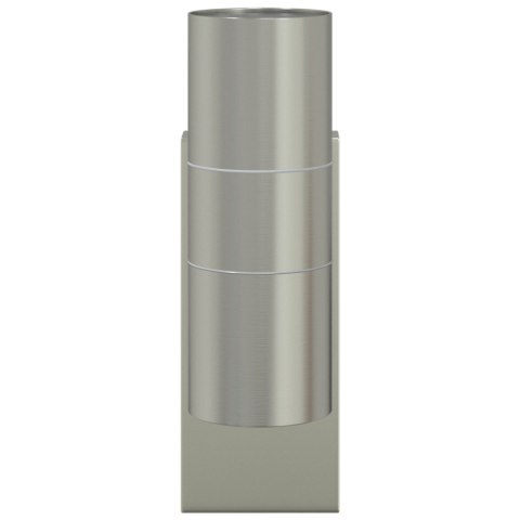 KINKIETY ZEWNĘTRZNE 2 SZT. SREBRNA STAL NIERDZEWNA IP44