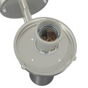 LAMPA ŚCIENNA 2 SZT. SREBRNA STAL NIERDZEWNA IP44