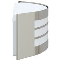 LAMPA ŚCIENNA 2 SZT. SREBRNA STAL NIERDZEWNA IP44