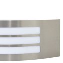 LAMPA ŚCIENNA 2 SZT. SREBRNA STAL NIERDZEWNA IP44
