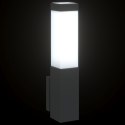 LAMPA ŚCIENNA NA ZEWNĄTRZ CZARNA STAL NIERDZEWNA IP44