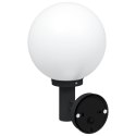 LAMPA ŚCIENNA NA ZEWNĄTRZ Z CZUJNIKIEM CZARNA STAL NIERDZEWNA IP44