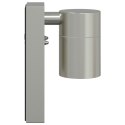LAMPA ŚCIENNA SREBRNA STAL NIERDZEWNA IP44