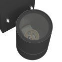 LAMPA ŚCIENNA Z CZUJNIKIEM CZARNA STAL NIERDZEWNA IP44