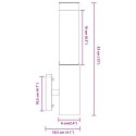 LAMPA ŚCIENNA ZEWNĘTRZNA SREBRNA STAL NIERDZEWNA IP44