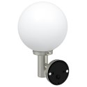LAMPA ŚCIENNA ZEWNĘTRZNA Z CZUJNIKIEM SREBRNA STAL NIERDZEWNA IP44