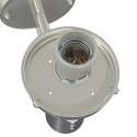 LAMPA ŚCIENNA ZEWNĘTRZNA Z CZUJNIKIEM SREBRNA STAL NIERDZEWNA IP44