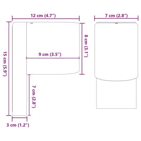 LAMPY ŚCIENNE NA ZEWNĄTRZ CZARNE ZE STALI NIERDZEWNEJ IP44