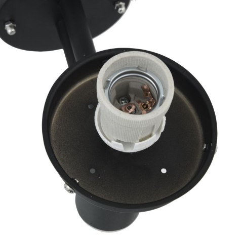 ZEWNĘTRZNA LAMPA ŚCIENNA CZARNA STAL NIERDZEWNA IP44