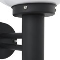 ZEWNĘTRZNA LAMPA ŚCIENNA CZARNA STAL NIERDZEWNA IP44