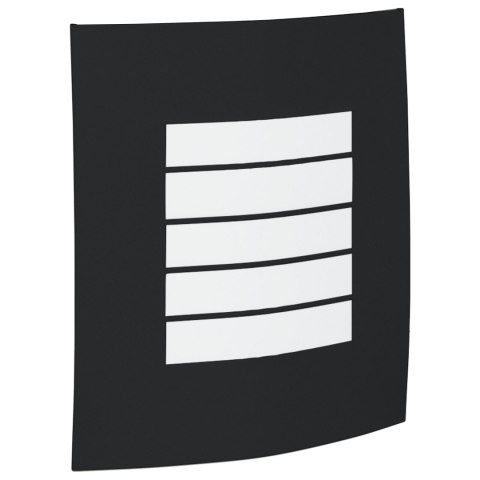 ZEWNĘTRZNE LAMPY ŚCIENNE 2 SZT. CZARNY STAL NIERDZEWNA IP44