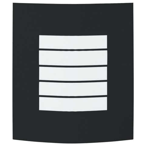 ZEWNĘTRZNE LAMPY ŚCIENNE 2 SZT. CZARNY STAL NIERDZEWNA IP44