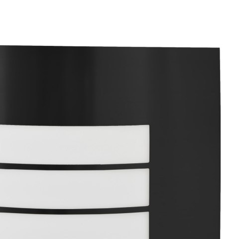 ZEWNĘTRZNE LAMPY ŚCIENNE 2 SZT. CZARNY STAL NIERDZEWNA IP44