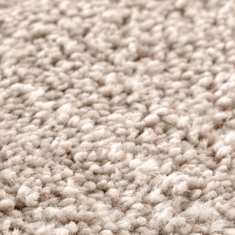 DYWAN SHAGGY Z LATEKSOWYM PODKŁADEM KREMOWY Ø160CM