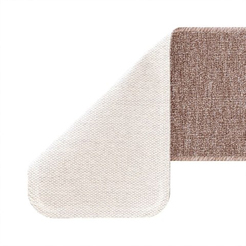 DYWANIKI NA SCHODY Z LATEKSOWYM PODKŁADEM BRĄZOWY JASNY 25X60CM