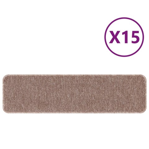 DYWANIKI NA SCHODY Z LATEKSOWYM PODKŁADEM JASNOBRĄZOWYM 20X75