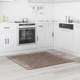 DYWAN SHAGGY WYSOKI BRĄZOWY 120X120CM