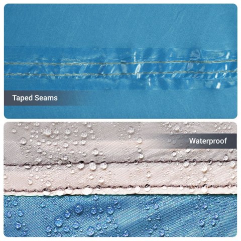 NAMIOT KEMPINGOWY A-FRAME 3-OSOBOWY NIEBIESKI WODOODPORNY