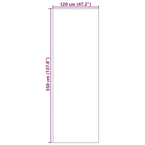 VidaXL Wycieraczka do Prania Niebieska 120x350 cm